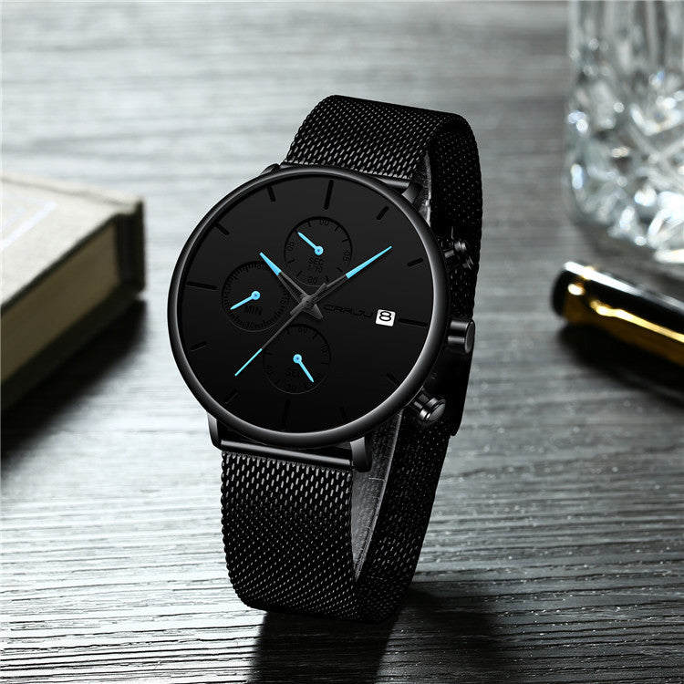 Waterproof quartz watch men