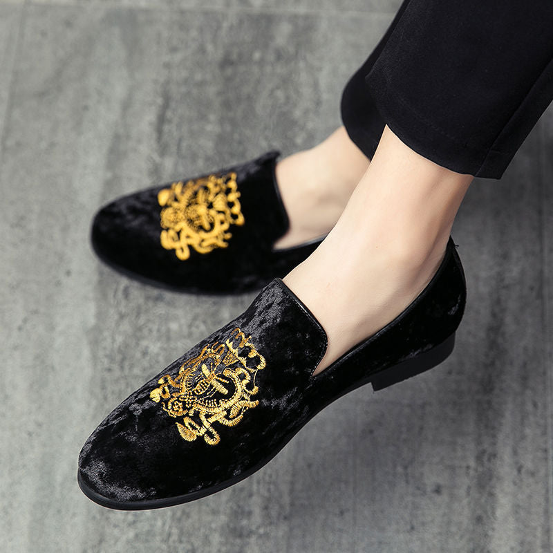 Korean Style Embroidered Leisure Lazy Shoes