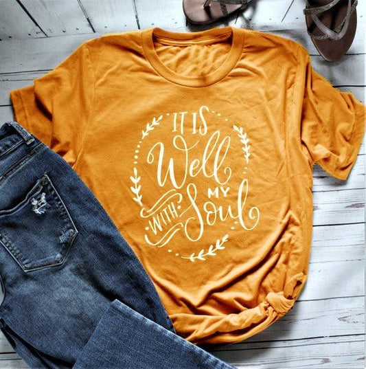 Women S T Shirt  It Is Well With My Soul