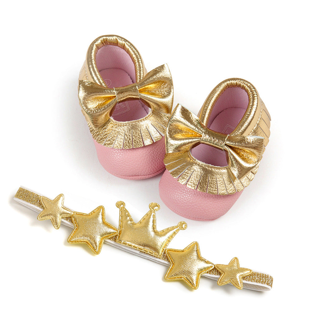 Butterfly Ball Baby Shoes 2-piece Set With Headband