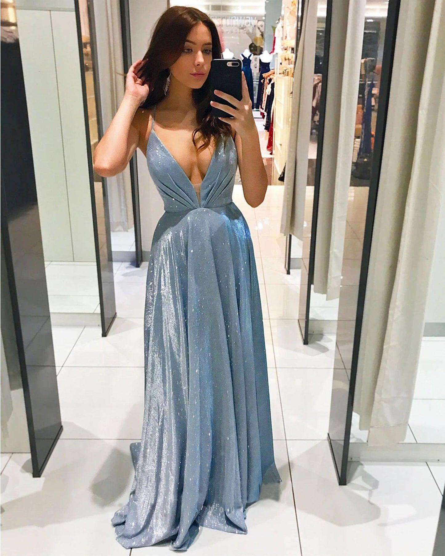 Elegant Sling Halter Top Dress