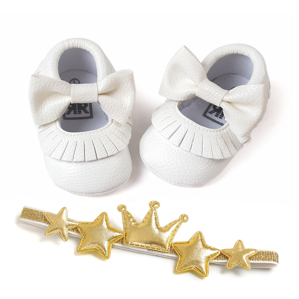 Butterfly Ball Baby Shoes 2-piece Set With Headband