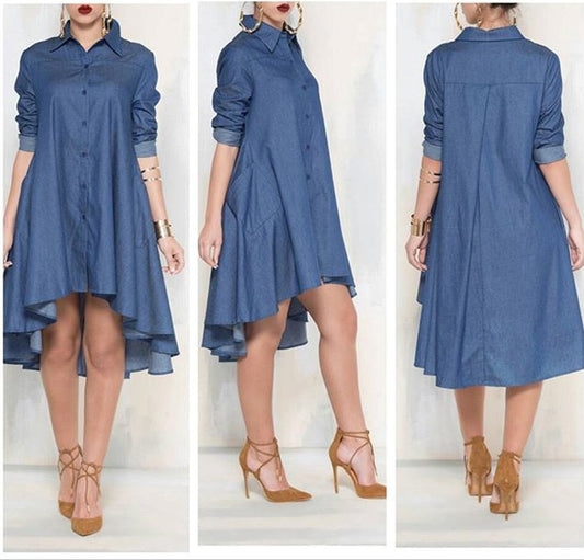 Blue Flowy Dress