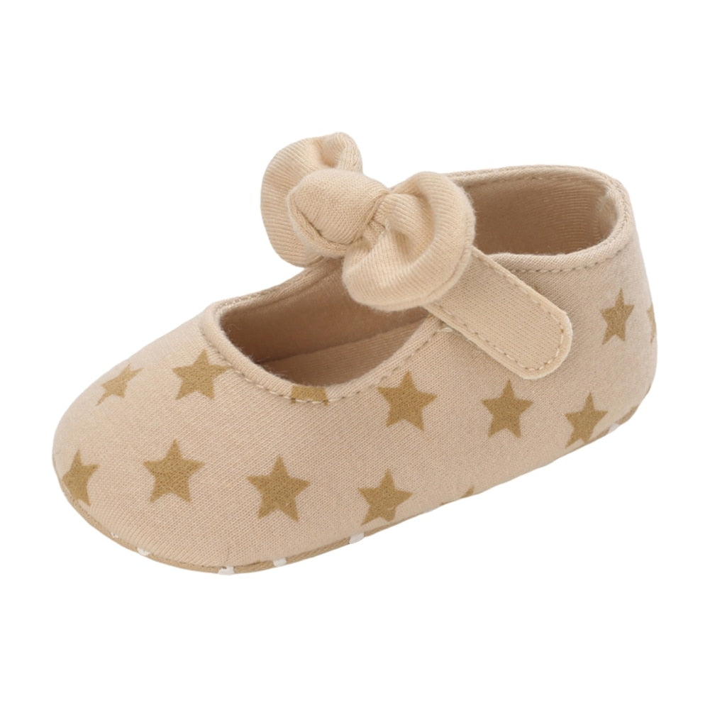 Cute Non-Slip Bowknot Princess First Walkers 0-18M