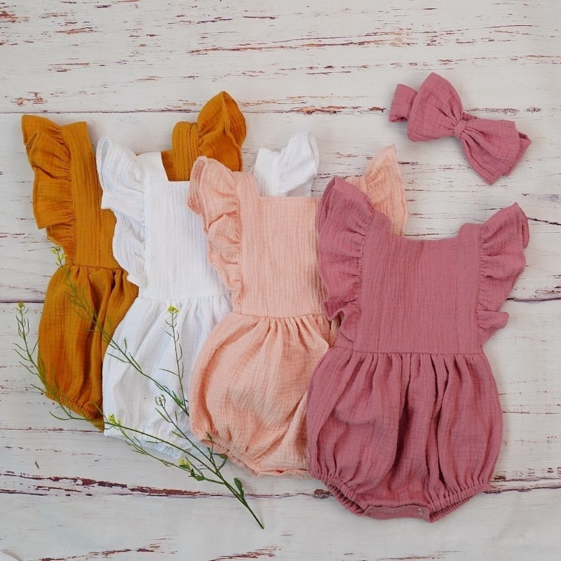 Baby Girl Ruffle Romper Jumpsuit