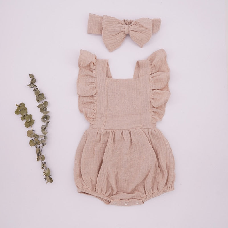 Baby Girl Ruffle Romper Jumpsuit