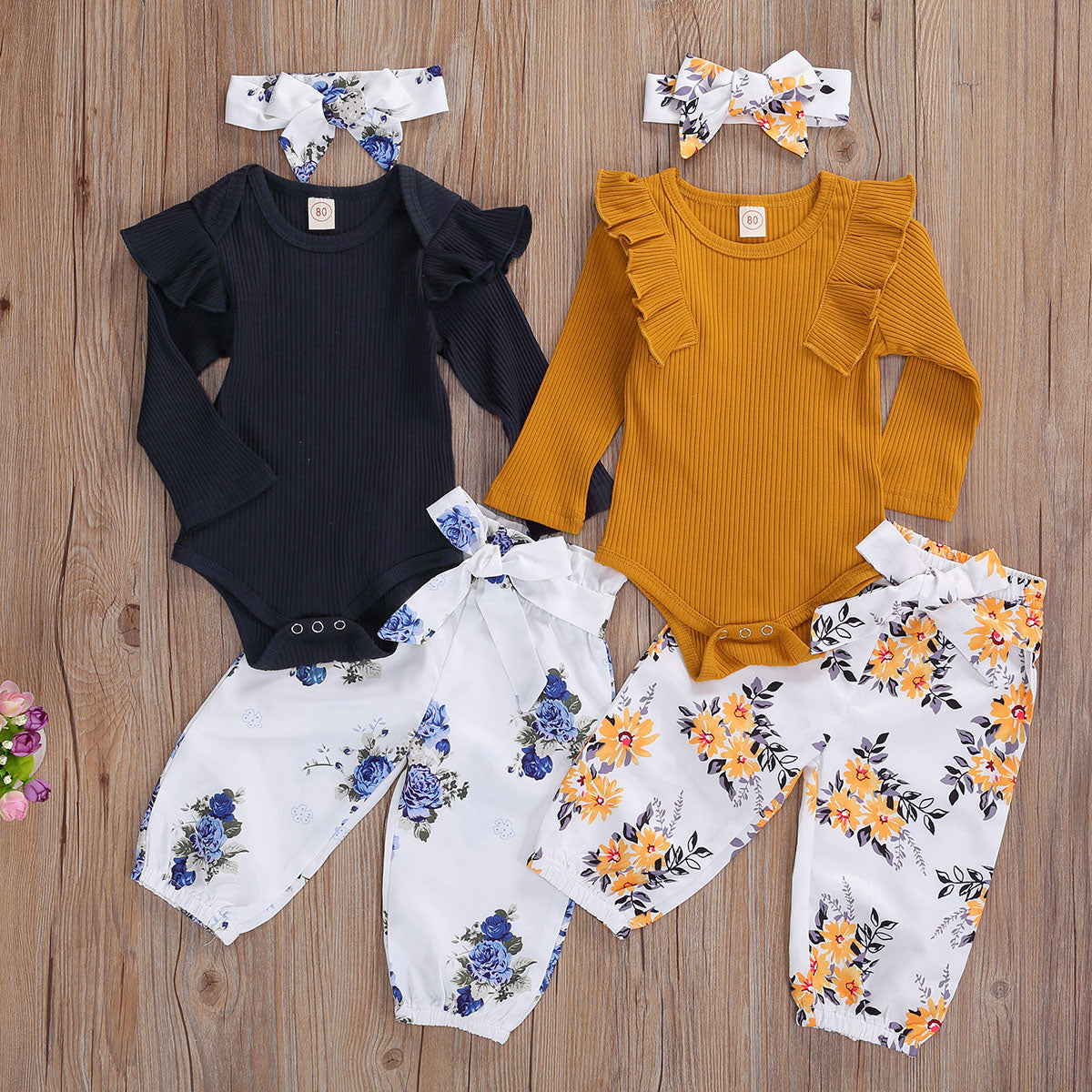 Floral Print Set + Headband