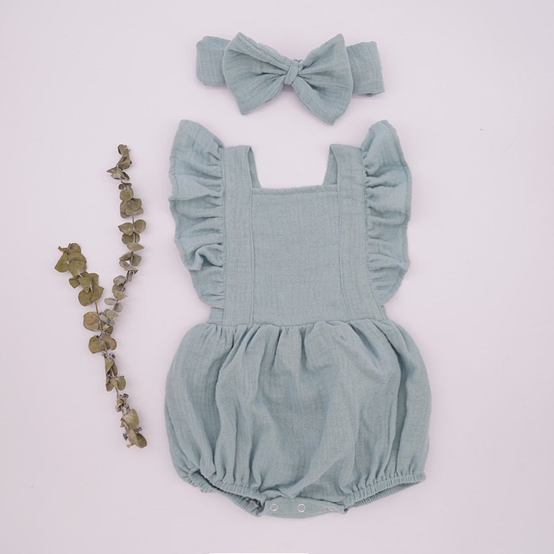 Baby Girl Ruffle Romper Jumpsuit