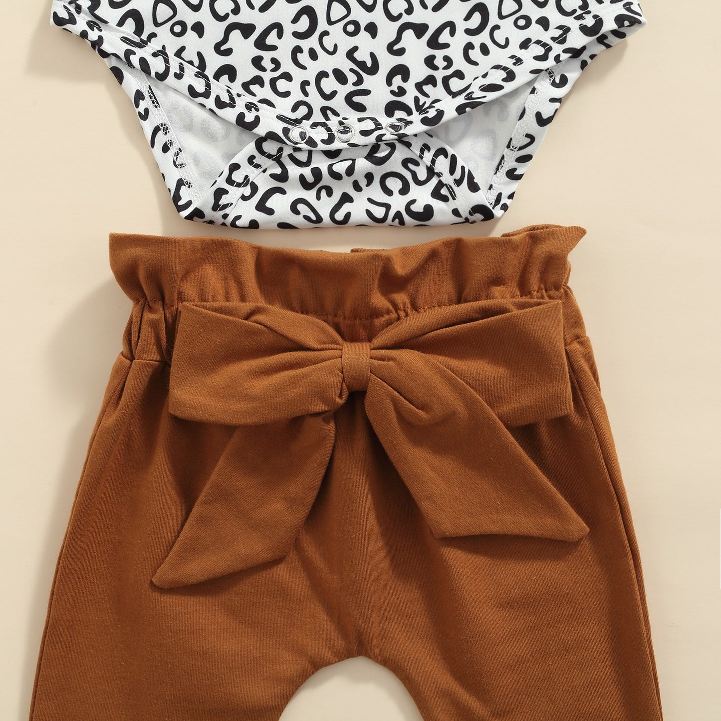 Baby Girls Long Sleeve Leopard Ruffle Set