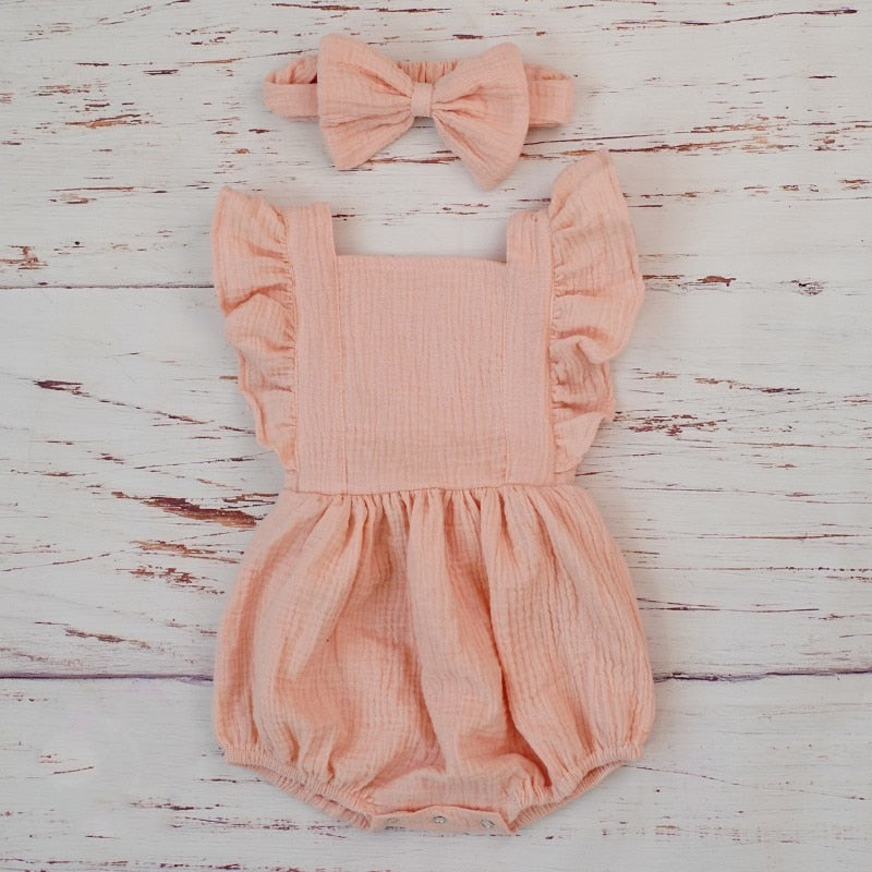 Baby Girl Ruffle Romper Jumpsuit