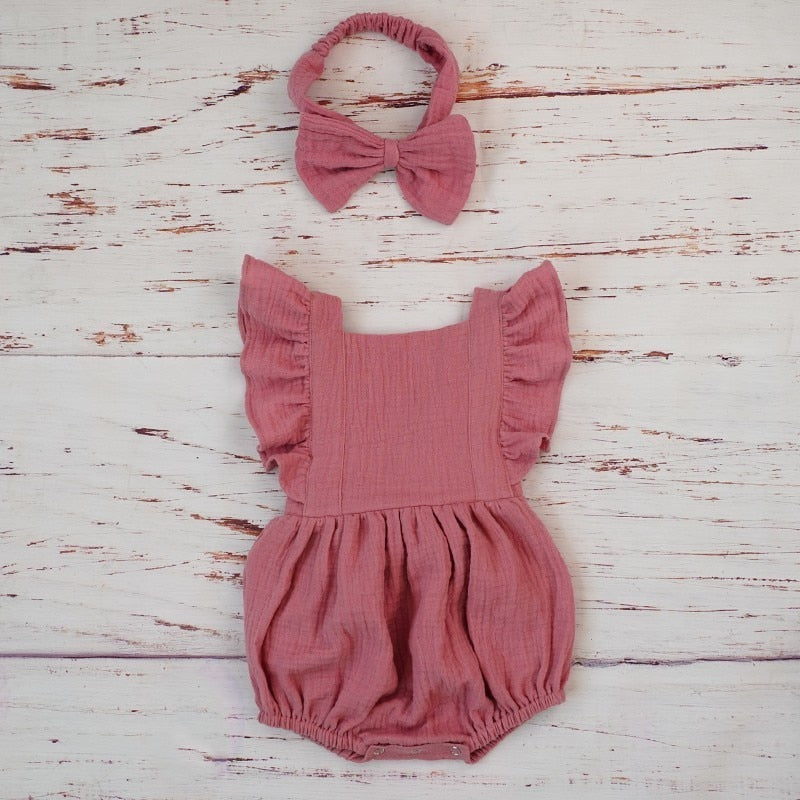 Baby Girl Ruffle Romper Jumpsuit