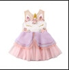 Cute Baby Girl Sleeveless Unicorn Ruffle Dress