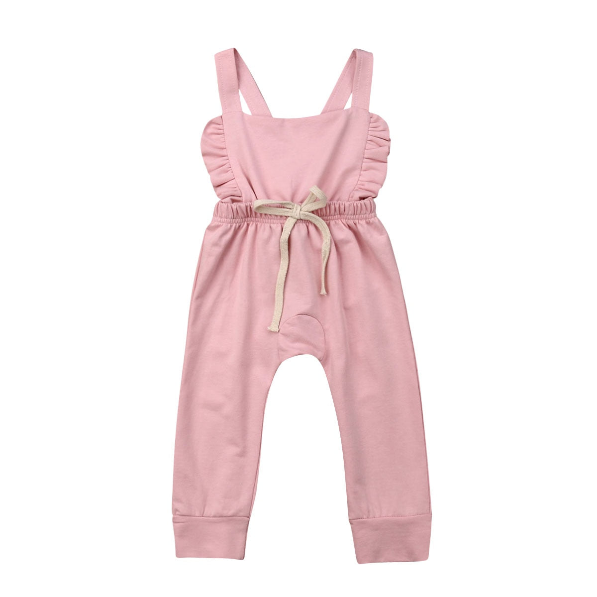 Baby Girl Ruffle Pants Overalls 0-3T