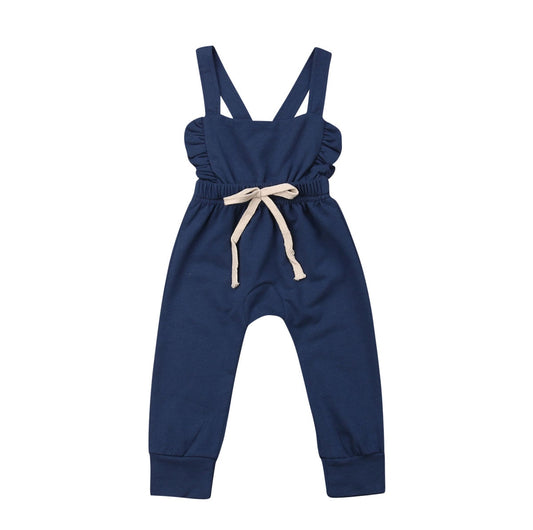 Baby Girl Ruffle Pants Overalls 0-3T