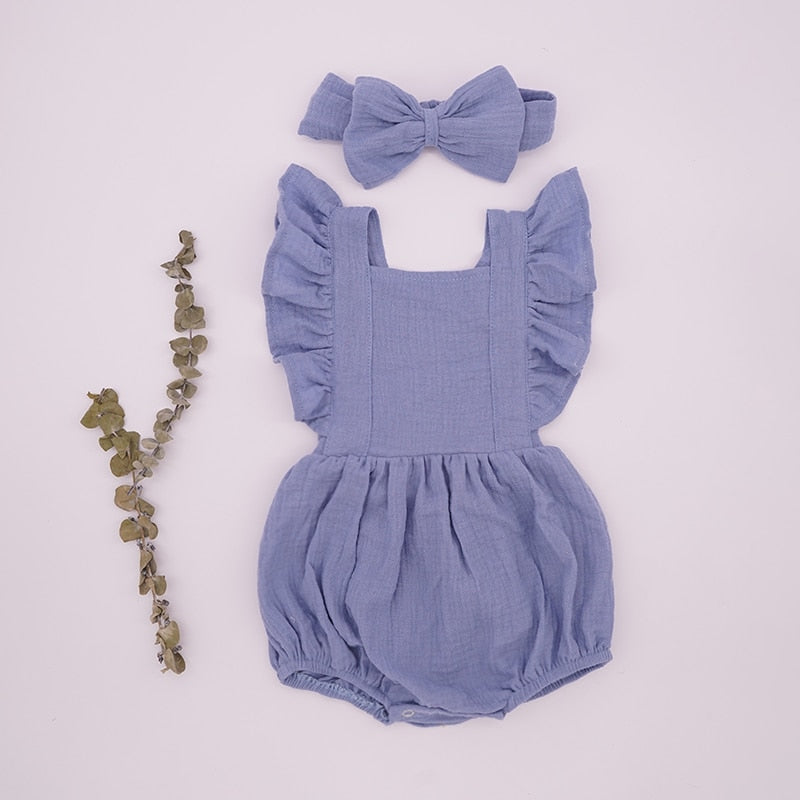 Baby Girl Ruffle Romper Jumpsuit