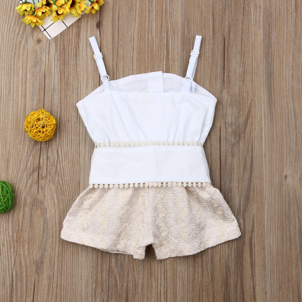 Baby Girl Lace  Bow Rompers