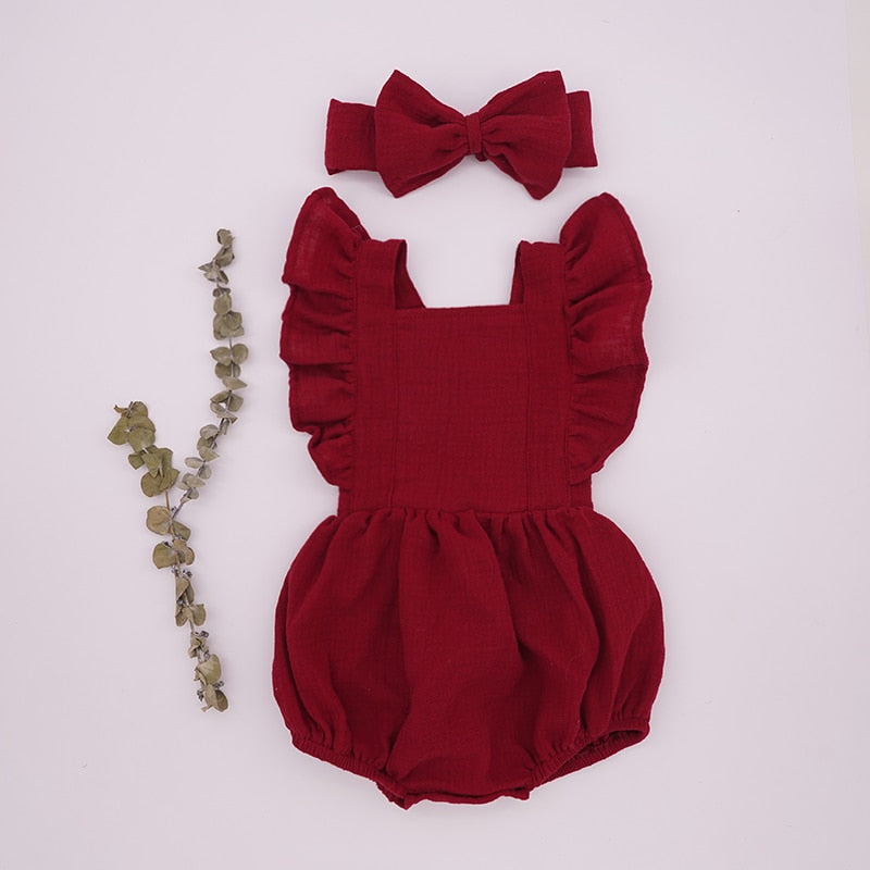 Baby Girl Ruffle Romper Jumpsuit