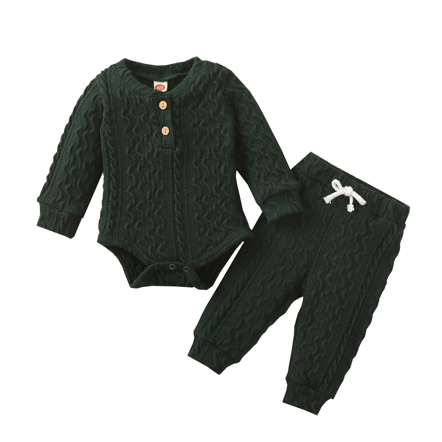 Long Sleeve Button Sweater Outfit 0-24 months