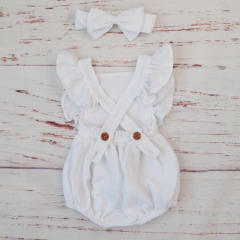 Baby Girl Ruffle Romper Jumpsuit