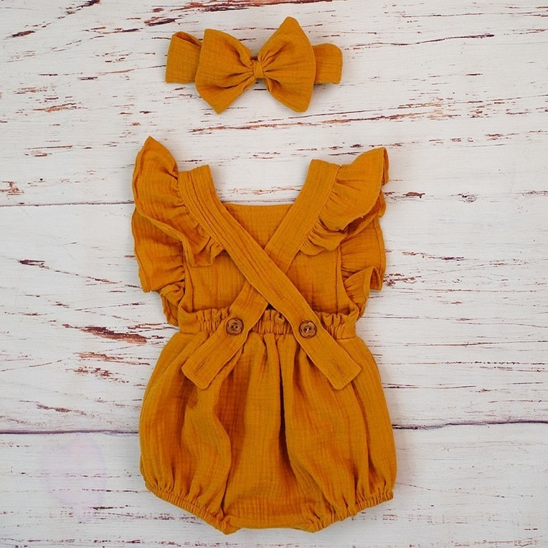 Baby Girl Ruffle Romper Jumpsuit