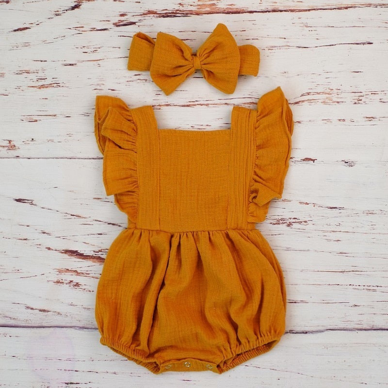 Baby Girl Ruffle Romper Jumpsuit