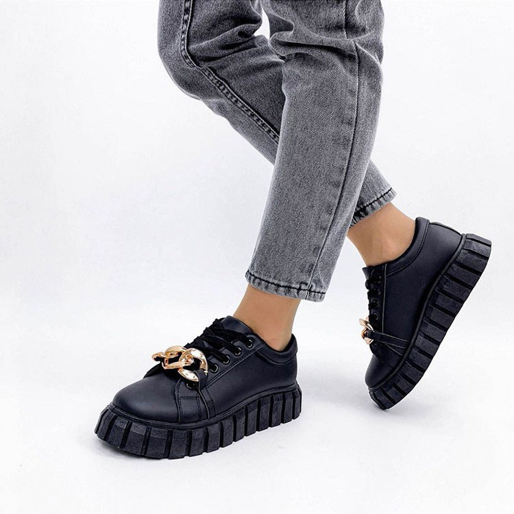 Low-Top Flat Casual Sneakers