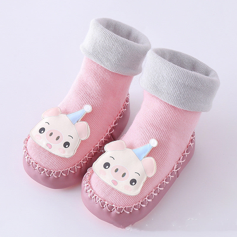 Toddler Indoor Shoes Socks Newborn Shoes Cotton Baby Socks